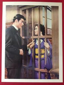 ly00374『滝の白糸』ロビーカード　泉鏡花　川口松太郎　若尾文子　滝花久子　沢村貞子　近藤美恵子　苅田とよみ　水原志摩子