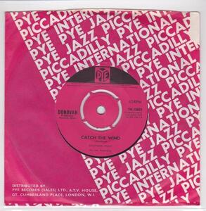 ■中古品■Donovan ドノヴァン/catch the wind + why do you treat me like you do (USED 7 INCH SINGLE)