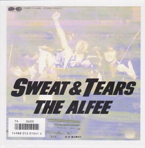 ■中古品■The Aflee ジ・アルフィー/sweat & tears + 風よ教えて(シングル盤)