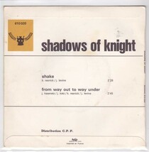 ■中古品■Shadows Of Knight シャドウズ・オブ・ナイト/shake + from way out to way under(USED 7 INCH SINGLE)_画像2
