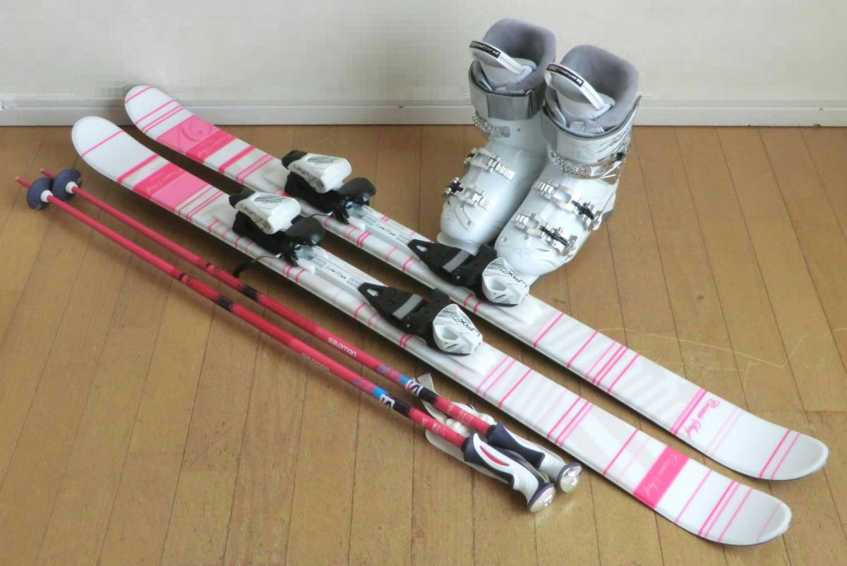 翌日発送可☆子供用スキーセット☆（113/22.5/85）☆B-96 スポーツ 