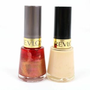  Revlon nails enamel 2 point set 060/015 red pearl beige group almost full amount cosme cosmetics lady's REVRON