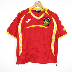 ホマ 半袖Tシャツ Vネック スペイン サッカー フットサル トップス メンズ Sサイズ レッド Joma
