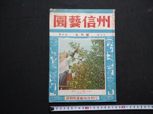 ｆ◎◎　園芸信州　昭和27年7月号　長野県園芸協会　豊作を予想される今年産のりんご　/K25　