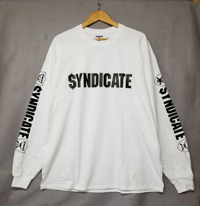 新品未使用★SYNDICATE★ライムシンジケート★ロンＴ★ホワイト★XXL