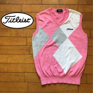 *[ Titleist ]* golf wear - cotton / poly- a-ga il knitted the best * size M* SP151