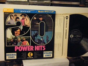 ▲LP VA (PINK FLOYD / HOLLIES / STEPPENWOLF 他) / POWER HITS 20パワー・ヒット 帯付 東芝・シンタック JA-101◇r41008