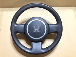  steering wheel Step WGN RG1 Honda original 77810-SLJ-N80ZA driver`s seat leather steering wheel horn pad A