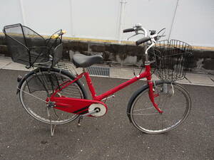  Gifu б/у велосипед * Bridgestone 24 дюймовый ma вставка .li2 уровень переключатель задний ребенок разместить на имеется Aichi Gifu три слоя ( АО ) подарок p trailing витрина самовывоз 