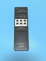 ★☆410k36　除菌・清掃済　美品　A&D GX-Z9100R ワイヤレス リモコン カセットデッキ AKAI GX-Z9100EX等用リモコン 赤外線発光確認済☆★_画像1