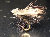 完成品フライ エルクヘアカディスブラック Elk Hair Caddis Black 10本 #10_画像1