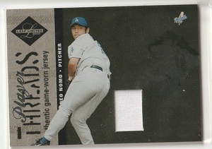 【ジャージカード】2003 Leaf Limited Player THREADS #TT-8 HIDEO NOMO 野茂英雄 44/50