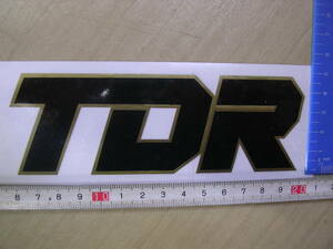  Yamaha TDR sticker decal black borderless gold 