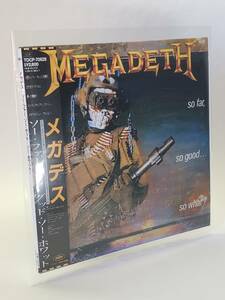 MEGADETH/SO FAR, SO GOOD...SO WHAT!/ mega tes/so-* fur *so-*gdo...so-* ho watt!/ domestic record CD/ paper jacket specification / complete production limitation record 