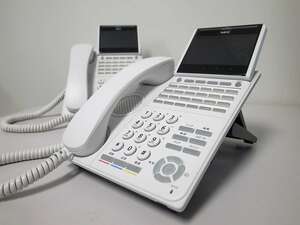 ■【☆ITK☆】　NEC UNIVERGE DT900Series　24ボタンSIPマルチライン電話機　【ITK-24CG-1D(WH)TEL】　2台　(4)■