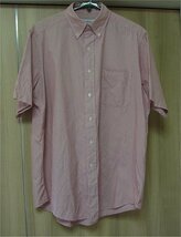 即決・美品・送料無料）Brooks Brothers ブルックスブラザーズ BDシャツ 15 1/2 半袖 赤/白 細いストライプ_画像1