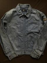 【名作】極美品 RRL HBT WORK FLIGHT JACKET ダブルアールエル フライトジャケット デニムジャケット ワーク カバーオール ジャケット M_画像2