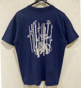 ＊Pherrow's フェローズ 匠 和柄 竹虎 和紙 プリント 半袖 Tシャツ トップス М　　　　 BJBA.F