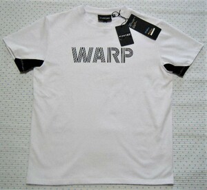 ザ ワープ バイ エネーレ　THE WARP BY ENNERRE　カジュアル用高機能プリントTシャツ　白色　サイズ 48　ポリ/綿素材　吸汗速乾/UV機能