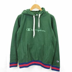 美品 Champion リバースウィーブ リブライン プルオーバー スウェット パーカー sizeL/チャンピオン　1002