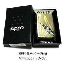 ZIPPO エンジェルウィング ジッポ ライター 大型3面メタル アンティークゴールド 天使の羽 ブラス古美 金_画像6