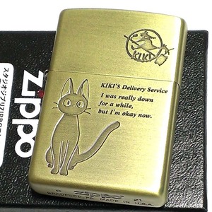 ジッポ ライター かわいい スタジオ ジブリ ZIPPO 魔女の宅急便 ジジ 猫 可愛い ネコ キャラクター アニメ レディース メンズ 女性 ギフト