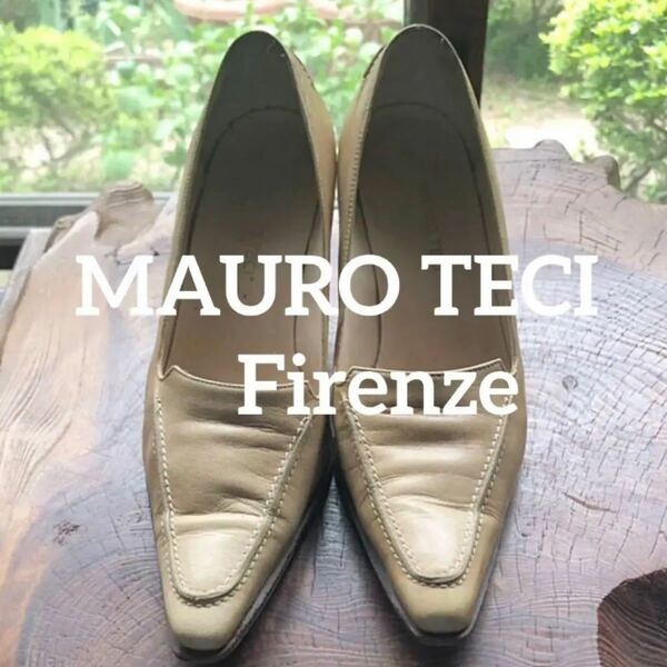 イタリア製 MAURO TECI ハイヒール パンプス 23.5cm ベージュ