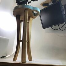 丸椅子 木製椅子 ビンテージ 風　丸イス こけやすい　木製 店舗什器 試作品？_画像7