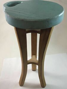 丸椅子 木製椅子 ビンテージ 風　丸イス こけやすい　木製 店舗什器 試作品？