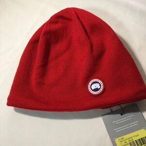 新品タグ付 カナダグース ニット帽 赤 STANDARD TOQUE 5116M ビーニー ニットキャップ ワッチ CANADA GOOSE