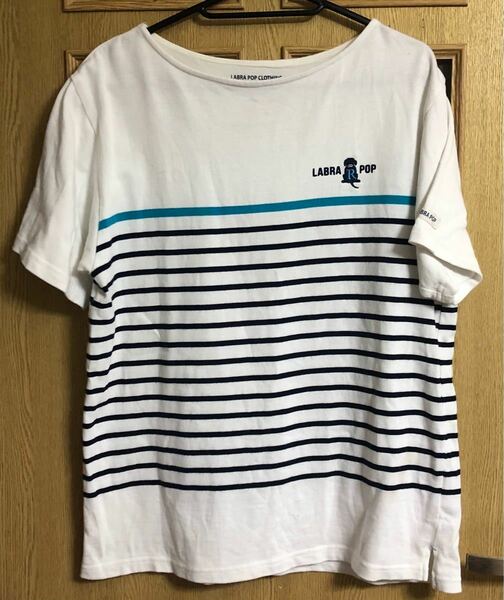 メンズ　Tシャツ　M 白ボーダー　半袖