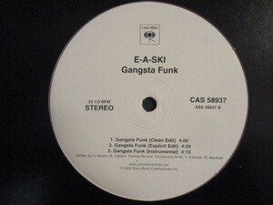 E-A-Ski ： Gangsta Funk 12'' (( Funkin' For Jamaica 使い! / EASki E A Ski / G-Rap GRap G Rap / West Coast West Side Westside