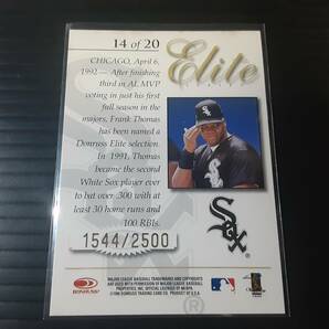 DONRUSS 1998 ELITE 14of20 FRANK THOMAS 1544/2500 カード MLB card 野球 フランク・トーマスの画像2