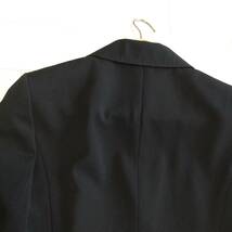 LAPINE ラピーヌ アウター スーツ テーラードジャケット 無地 長袖 ボタン ポケット レディース サイズ11 黒 oc70_画像9