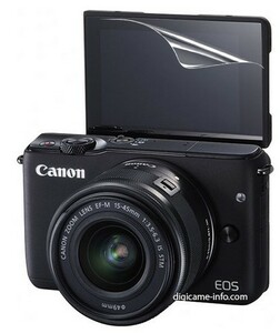 11-18-01【高光沢タイプ】Canon EOS M10/M5/M3/Ra/R用 指紋防止 反射防止 気泡レス カメラ液晶保護フィルム