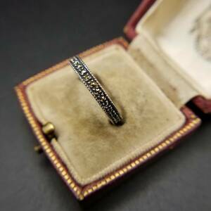 hema тугой Eternity sterling серебряный американский Vintage кольцо кольцо серебряный a-ru декоративный элемент retro ширина маленький частота кольцо SU976