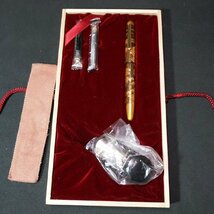 蒔絵万年筆 香苑 木箱 18K 中古 長期保管品 PLATINUM ＃3776シリーズ プラチナ万年筆株式会社 箱あり_画像1