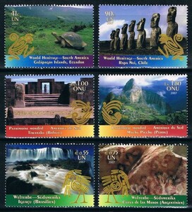 国連切手：世界遺産-南米