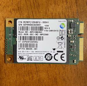  operation normal / SAMSUNG mSATA SSD ( MZ-MPC1280/0H1 ) 128GB