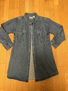 garment express VTG USED デニム ボタンダウンシャツ3XL ダンガリー ビンテージ 中古