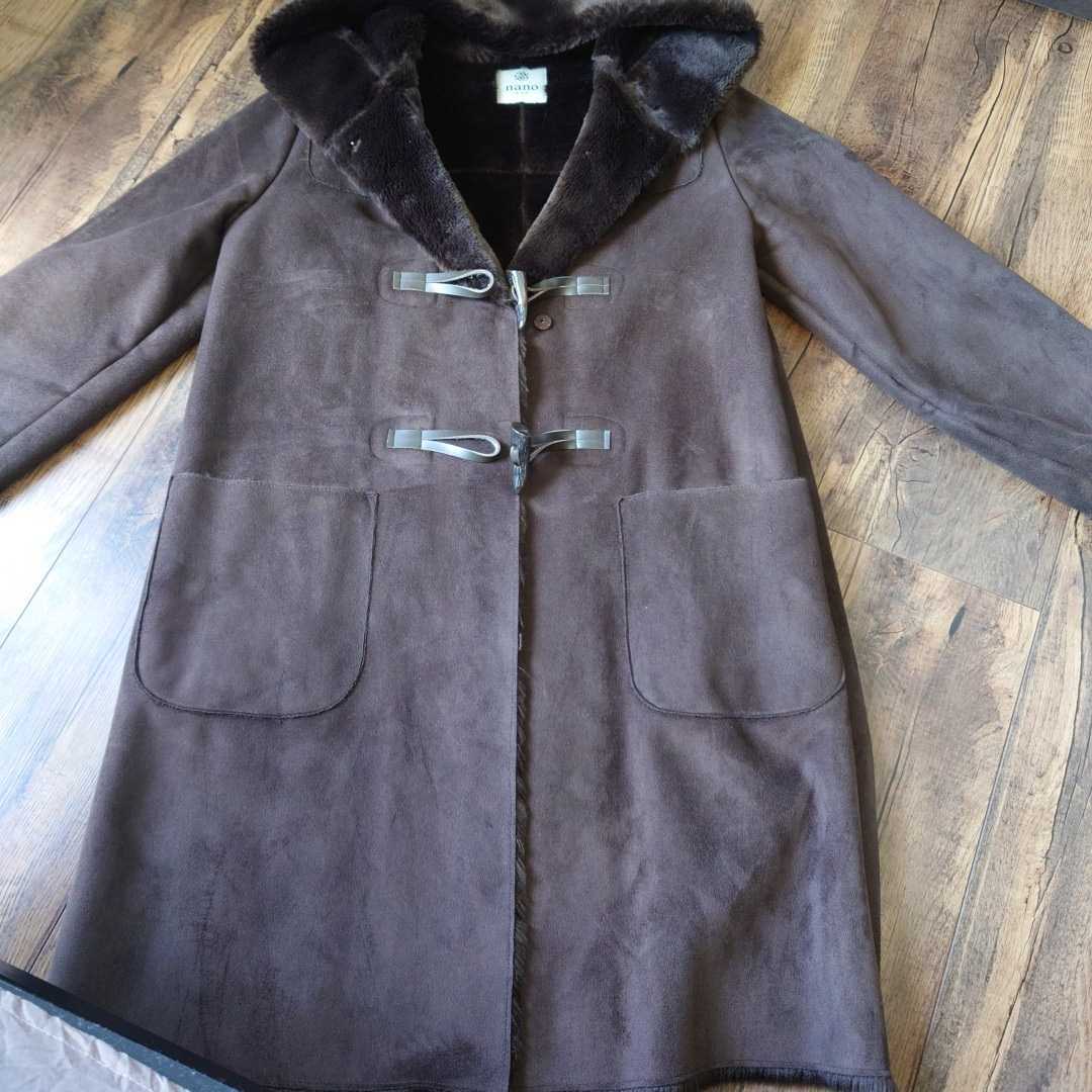 【極美品】nano universe フェイクムートンダッフルコート 楽天市場】nano・universe フェイクムートン ダッフルコート