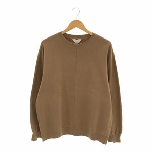 UNUSED Anne used [lay0605R] crew neck sweat US1116 oversize sweatshirt 0 made in Japan beige tops lady's MR