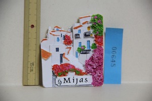 Mijas magnet mi is s search Spain under rusia white . sightseeing . earth production goods half solid 