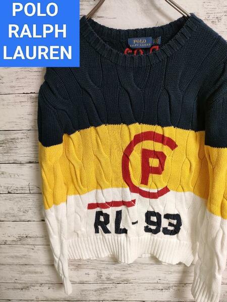 ポロラルフローレン　P-93 ケーブルニット　セーター　ポロベア POLO RALPH LAUREN RRL SPORT RXL