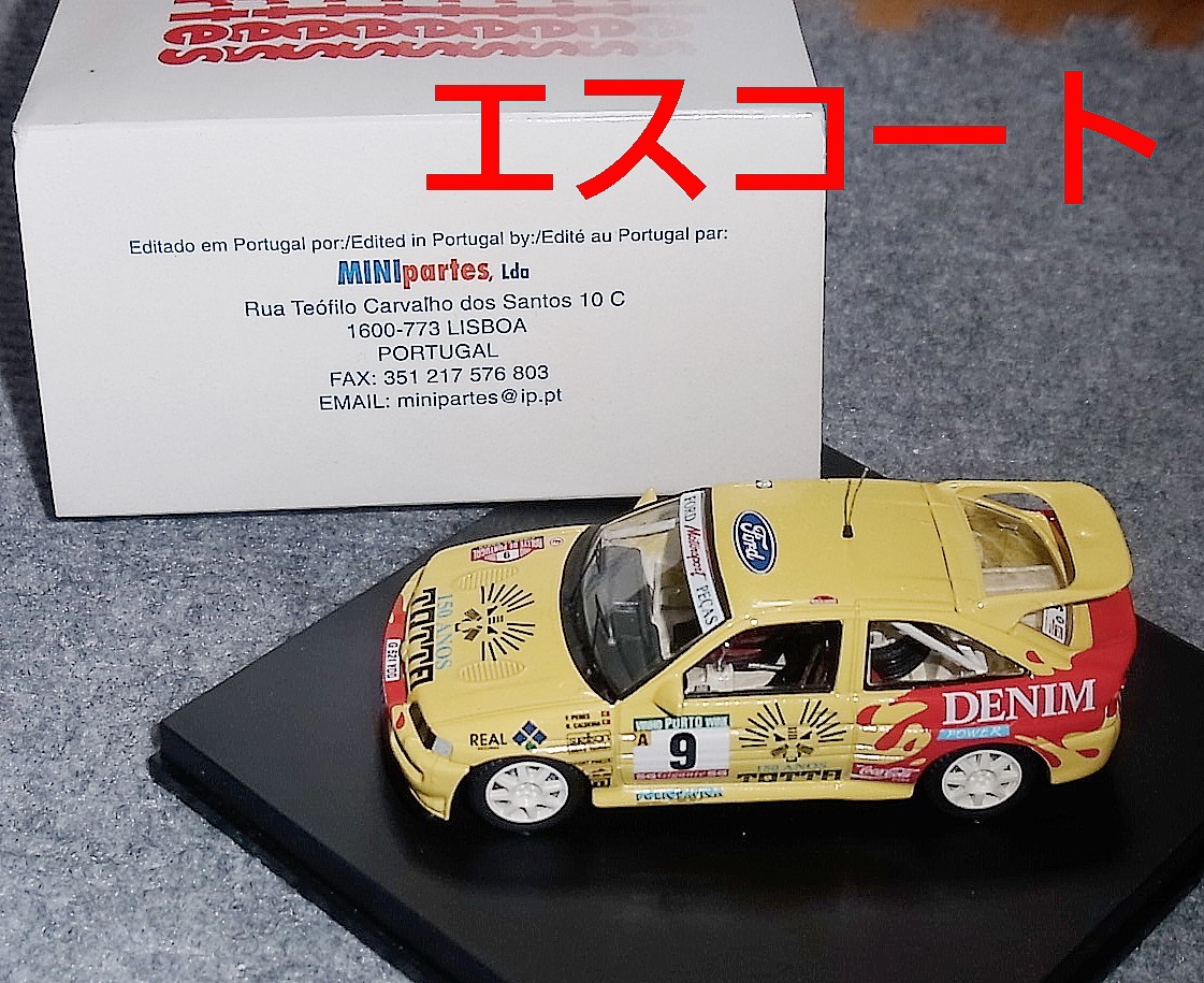 別注 MP-103 1/43 フォード エスコート RS Cosworth TOTTA 9号車 1993 ポルトガル ラリー FORD ESCORT MP103