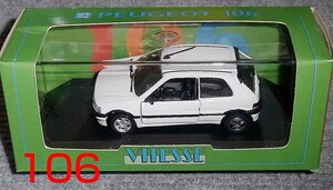 1/43 Peugeot 106 white PEUGEOT VITESSE