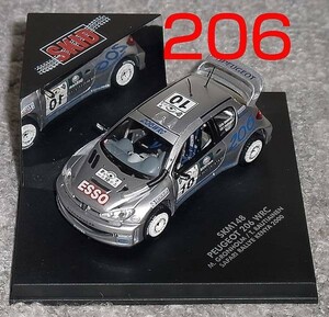 SKM148 1/43プジョー206 グロンホルム10号2000ケニヤWRC