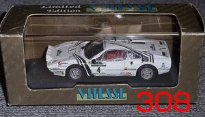 L036 1/43 フェラーリ 308GTB VALENTINO 4号車 ホワイト FERRARI バレンチノ