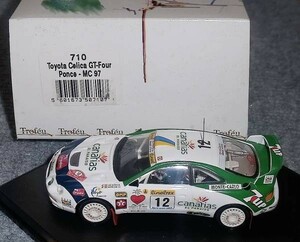 710 1/43 Toyota Celica GT4 7up green 12 number Monte Carlo 1997