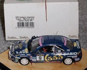 620 1/43 555 Subaru Impreza 4 number car Safari 1995 WRC SUBARU IMPREZA